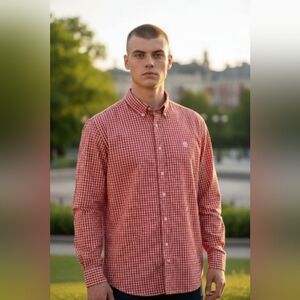 Ariat Men's Size Large Pro Series Button Down Performance Shirt Casual Wear